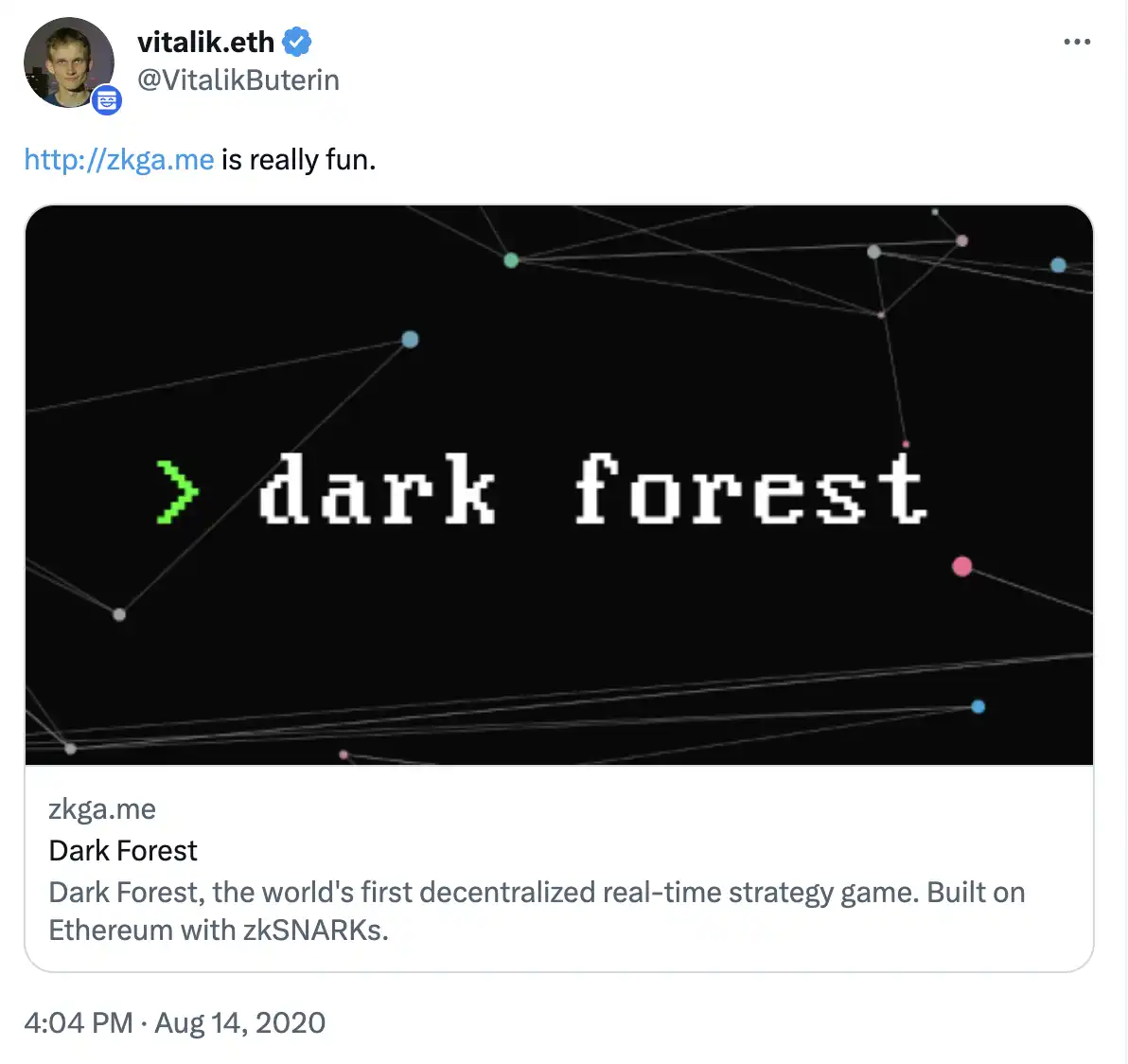 万字笔墨全链上游戏（上）：一切的开始与 Dark Forest