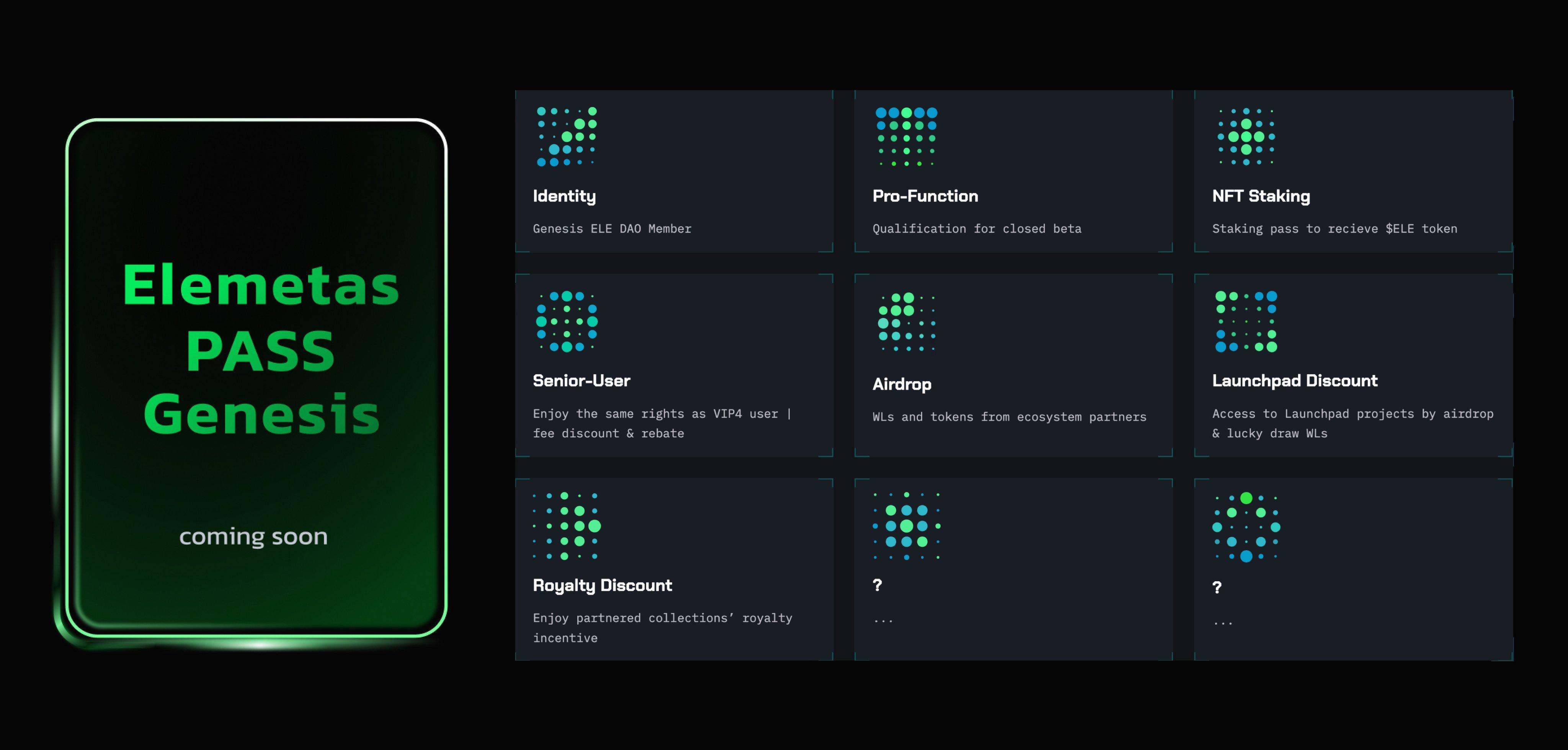 NFT 聚合市场 Element 推出 Elemetas Pass NFT，持有者将获得空投、治理等多项权益