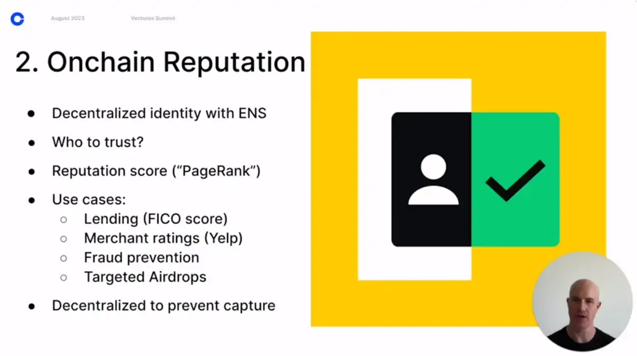 简析Coinbase创始人关注的十大领域：链上声誉、链上广告、RWA等