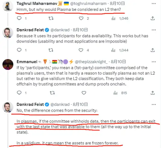 重新认识Layer2，为什么Danksharding提出者认为Validium不算以太坊二层？