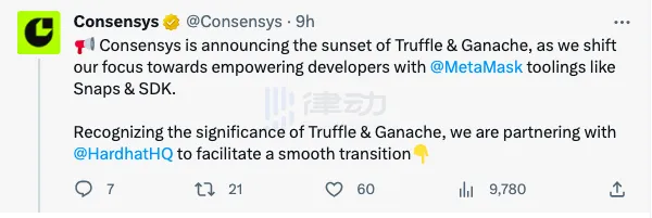 关闭Truffle Suite，Consensys要集中力量大推MetaMask Snap了