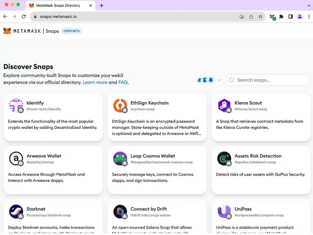 MetaMask Snap 技术解读：开发体验、能力限制、安全性和商业潜力