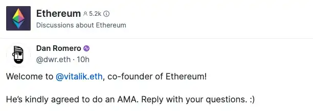 Vitalik最新AMA：关于个人动力、Layer2设计机制、上层应用的想法