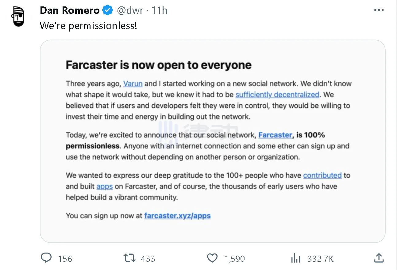 Farcaster正式对用户开放，社区怎么看Vitalik和a16z力挺的社交平台？