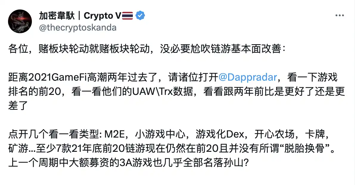 板块轮动or基本面改善，这轮GameFi是怎么火起来的？