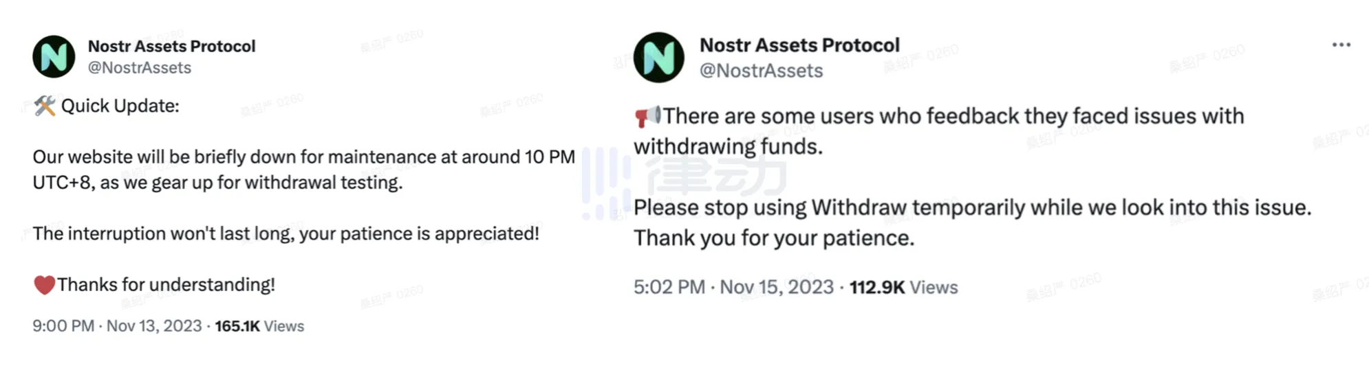 Nostr Assets恢复BTC存款，多次关停维护引争议