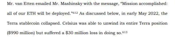 深挖Celsius背后数据：持有超50万枚ETH，内部存在多次违规操作